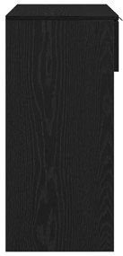 KonzolAsztal Fekete Tölgy 90x36x75 cm Mérnöki Fa