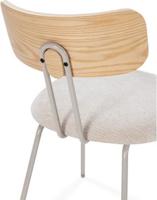 Bézs-natúr színű kárpitozott étkezőszék Olimpia – MOME