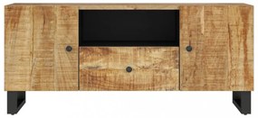 vidaXL tömör mangófa és szerelt fa TV-szekrény 105 x 33,5 x 46 cm