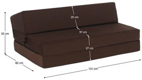 Széthúzható fotel  Viajado (sötétbarna) . 1116543