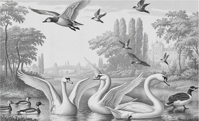 Divatos 3D Fali Tapéta Klasszikus táj 416x254 Ragasztóval