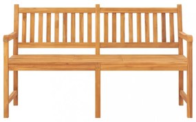 3 személyes tömör tíkfa kerti pad asztallal 150 cm