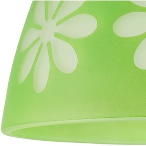 Pótüveg GARDEN E27 csillárhoz, 23 cm átmérő, zöld