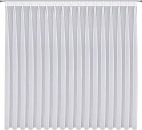 Modern függöny Violet fehér sima hosszú 300X265 Flex Szalag 1:2