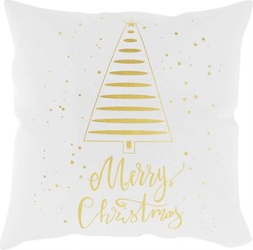 Karácsonyi Párnahuzat 45x45 Tree Fehér-arany