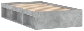 betonszürke ágykeret 90 x 200 cm