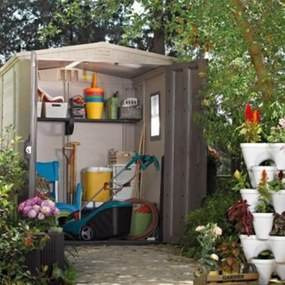 FACTOR 6x6 kerti ház, beige-taupe színben