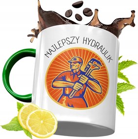 Zöld Bögre Vízvezeték Szerelőnek Születésnapi Ajándék Nyomtatott Fényképpel