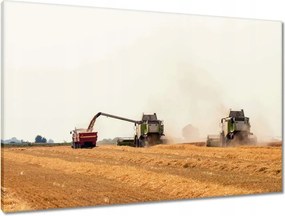 Vászonkép 90x60 Kombájn a gabona betakarításához