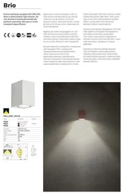 Redo 90527 - BRIO LED kültéri fali lámpatest, 6W, 230V, 3000K, IP54, antracit