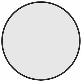 fekete falitükör Ø 40 cm Kerek