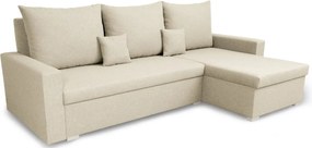 MONDI Kinyitható sarokkanapé Krém