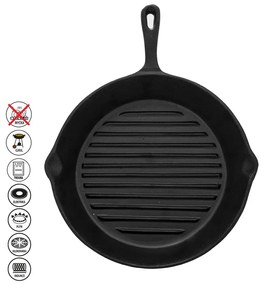 Öntöttvas grill serpenyő ø 24 cm Litina – Orion