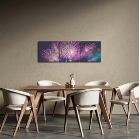 Tűzijáték képe (órával) (90x30 cm)