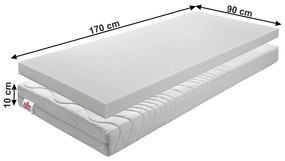 Habszivacs matrac 90x170 cm Estira. 1021291