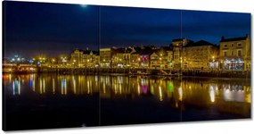 Festmények 180x90 Tengerparti város