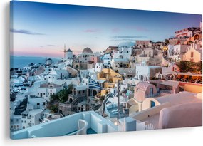 Kép - Alkonyat Santoriniban (90x60 cm)