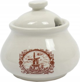 Cukortartó kerámia 0,25 l ventillátor barna