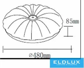UNIVERSO Mennyezeti lámpa 46w 3680lm CCT IP20 Fehér ∅480x85mm