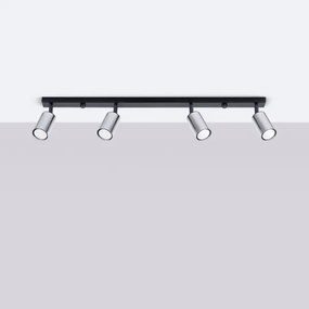 Sollux SL.1371 - Spotlámpa WINX 4xGU10/10W/230V fekete/króm