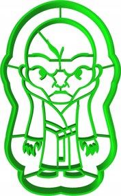 Sütemény- és mézeskalács lyukasztó Star Wars Snoke