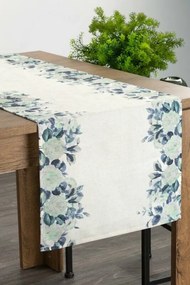 Pola tavaszi asztali futó Fehér/kék 40x180 cm