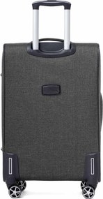 Szürke 3 részes vízálló bőrönd szett „Navigator” – M, L, XL