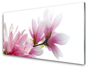 Üvegfotó Magnolia Flower 100x50 cm 2 fogas