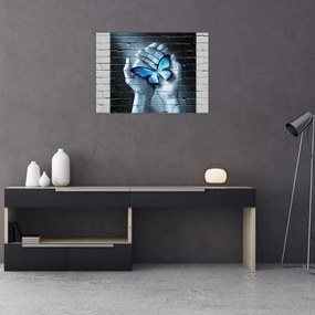 A pillangó képe a falon (70x50 cm)