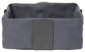 Bread sötétszürke szövet kenyértartó kosár, 26 x 26 cm - Blomus