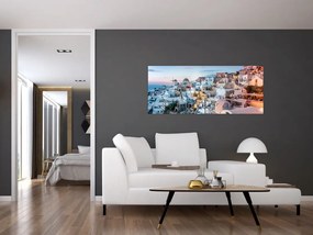 Kép - Alkonyat Santoriniban (120x50 cm)