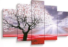 Piros fa kép (150x105 cm)