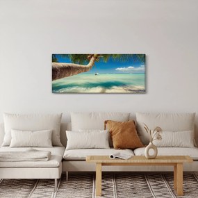 Kép - Tiszta tenger pálmafával (120x50 cm)
