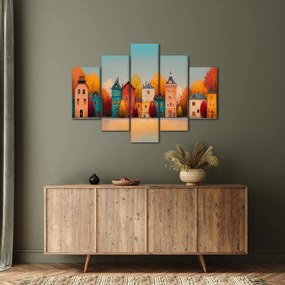 Kép - Őszi falu (150x105 cm)
