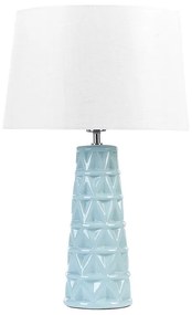 Kék kerámia asztali lámpa 62 cm VINCES Beliani