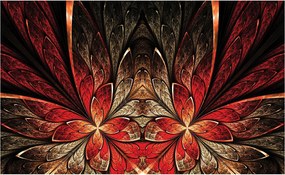 Fotótapéta Tűz Fraktálok Geometriai absztrakt 254x184 vinil +ragasztó