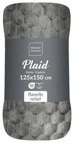 Szürke mikroflanel takaró 125x150 cm Mini Frosty – douceur d'intérieur