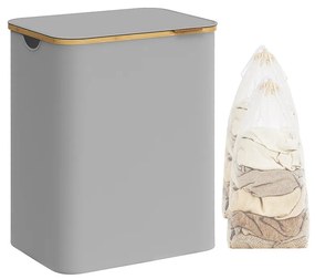 Műanyag szennyestartó kosár, szürke