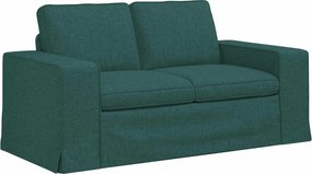 vidaXL Kanapé Sötétzöld 162 x 80 x 82 cm szövet