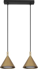 BRILAGI - LED Kábeles függőlámpa CONE DOUBLE 2xGX53/15W/230V aranyszínű