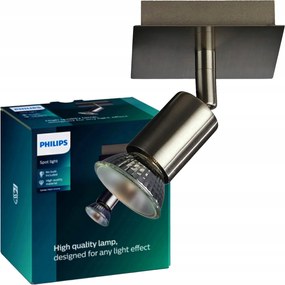 Falra szerelhető fali lámpa GU10 nikkel Carrea Philips