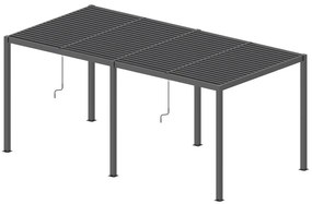 LUXE pergola 5,8x4m antracit