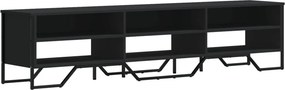 vidaXL fekete szerelt fa TV-szekrény 180 x 34 x 41 cm