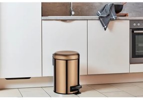 WENKO 24036100 - LEMAN kosár 17x25 cm rozsdamentes acél/rézszínű/fekete