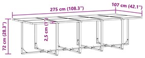19 részes kültéri étkező szett párnákkal fekete acél és poli rattan