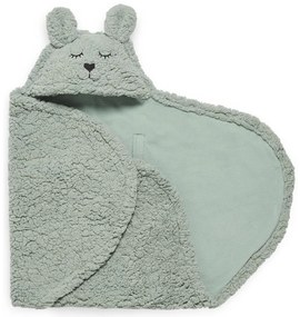 Jollein Jollein - Pelenkás takaró gyapjú Bunny 100x105 cm Ash Green FBB0277