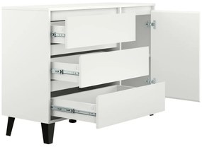 BOGAN 1D3S komód, fehér