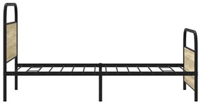 ágykeret matrac nélkül 90x200 cm sonoma tölgyfa műfa