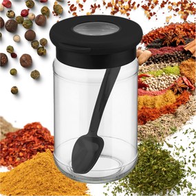 Befőttesüveg Fűszertartó 370 ml kanállal Praktikus és esztétikus