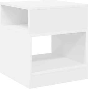 vidaXL Végasztal Fehér 40,5 x 40 x 45 cm Faanyag